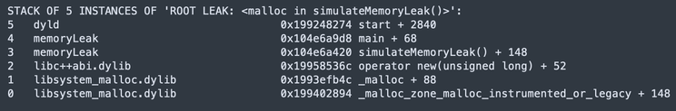 Detailed Stack Trace